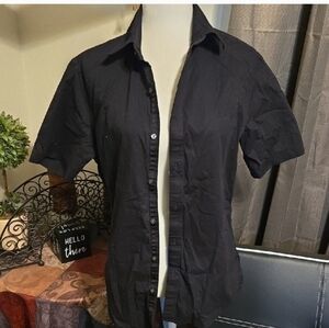 Michael Kors Black Button Down Shirt